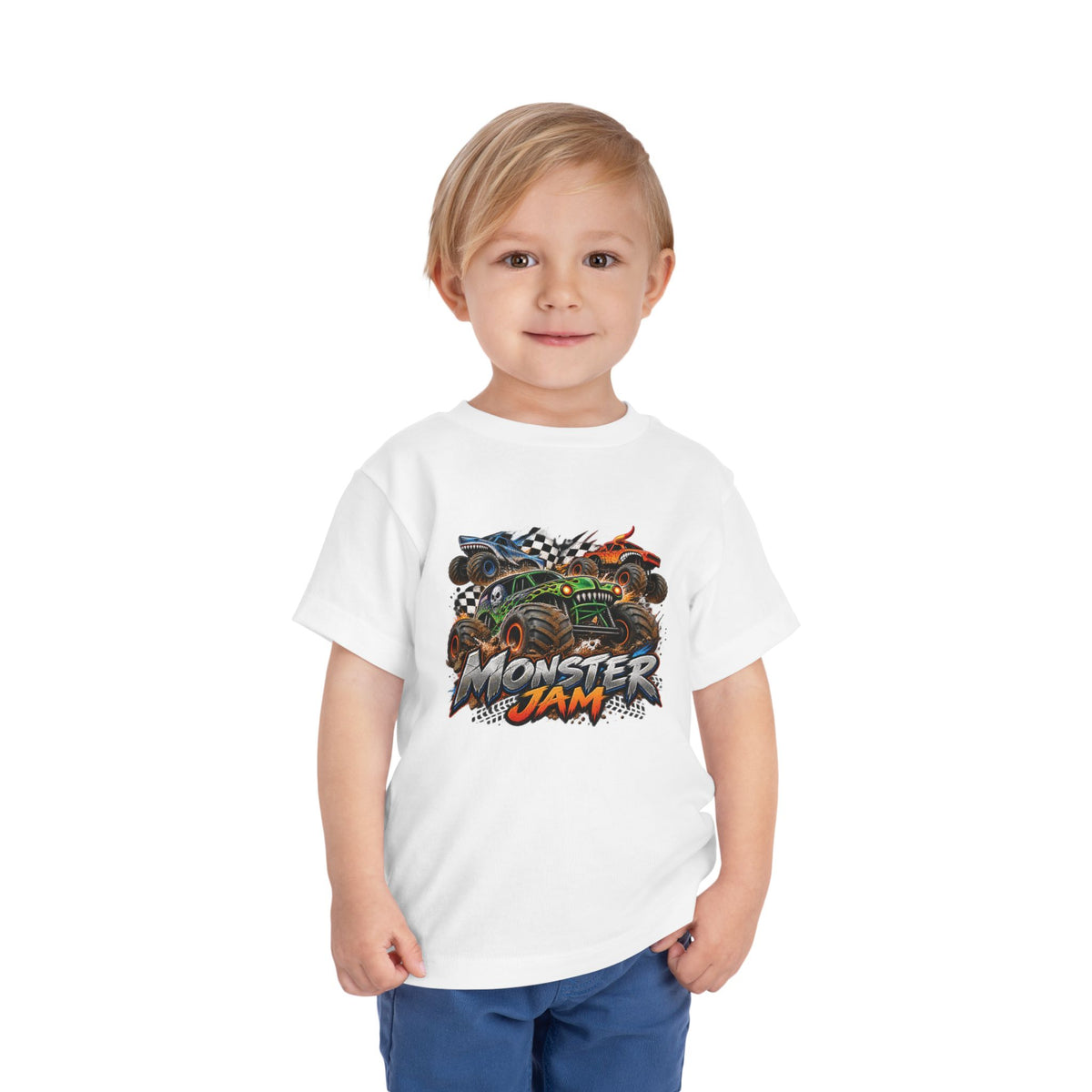 Monster Jam Toddler Tee — Racing Monster Truck Graphic Shirt