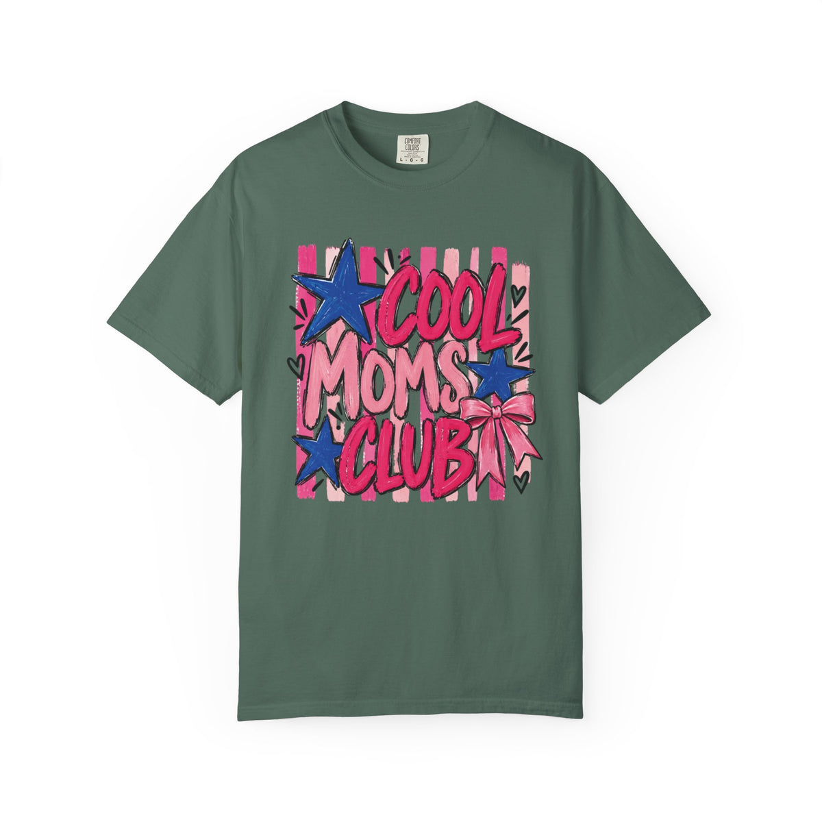 Cool Moms Club T-Shirt | Retro Stars Pop Art Design