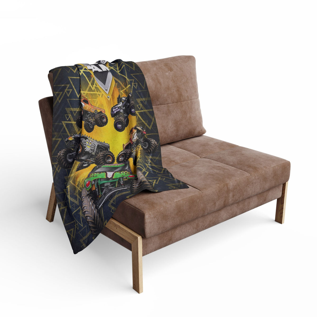 Monster Jam Trucks Arctic Fleece Blanket | Monster Truck Throw