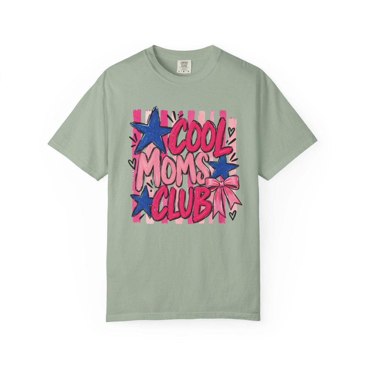 Cool Moms Club T-Shirt | Retro Stars Pop Art Design