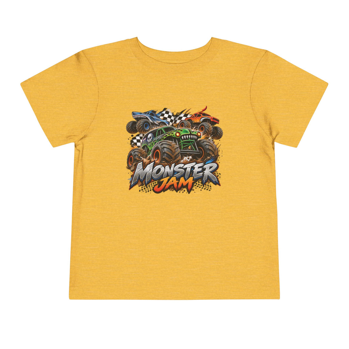 Monster Jam Toddler Tee — Racing Monster Truck Graphic Shirt
