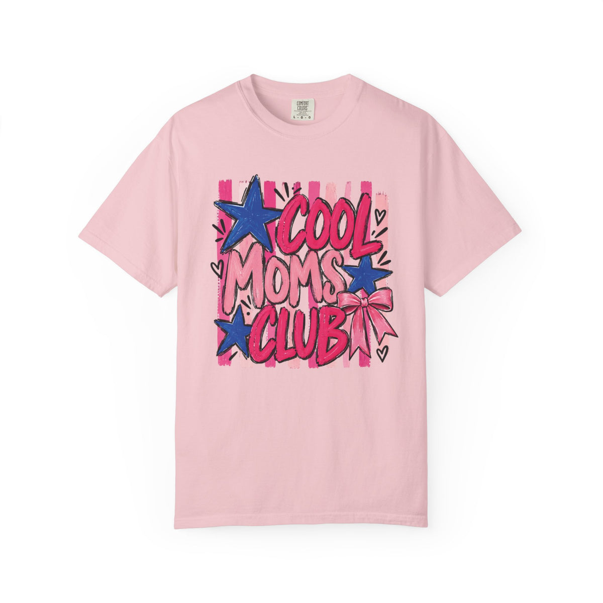 Cool Moms Club T-Shirt | Retro Stars Pop Art Design