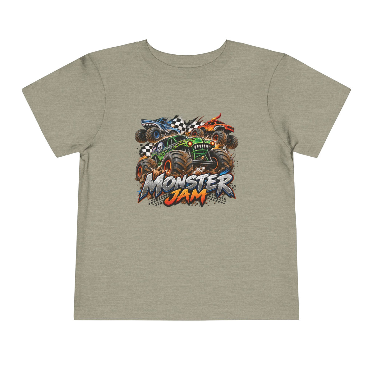 Monster Jam Toddler Tee — Racing Monster Truck Graphic Shirt