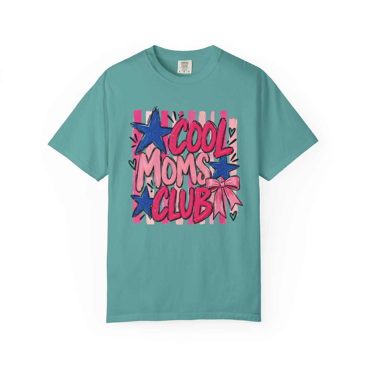 Cool Moms Club T-Shirt | Retro Stars Pop Art Design