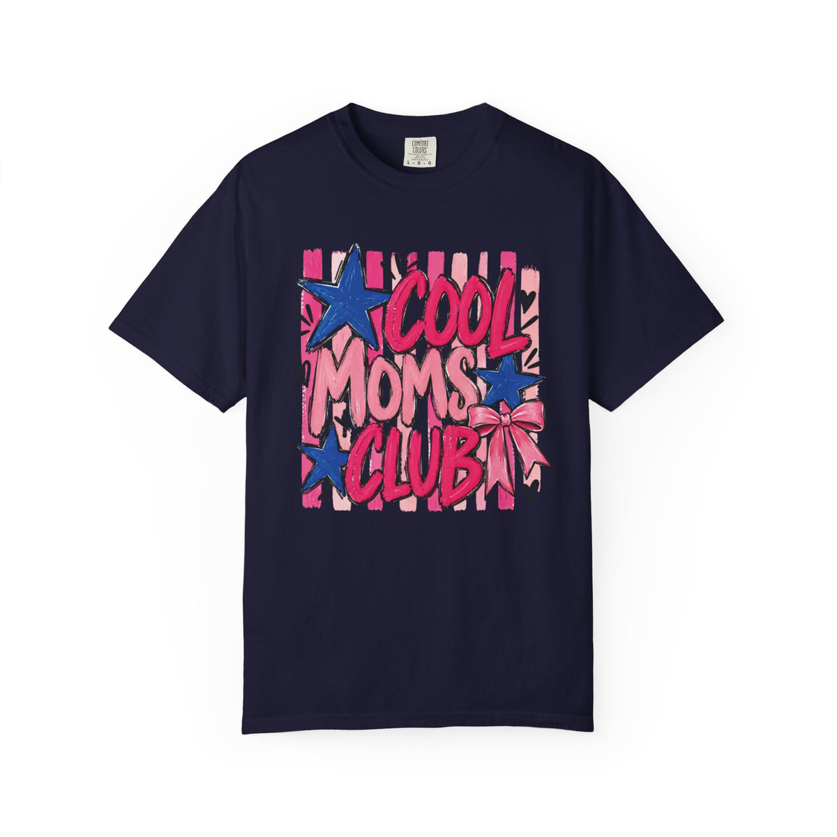 Cool Moms Club T-Shirt | Retro Stars Pop Art Design