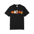 Cute Halloween Friends T-shirt | Pumpkin Ghost Latte Leaf Candy Corn
