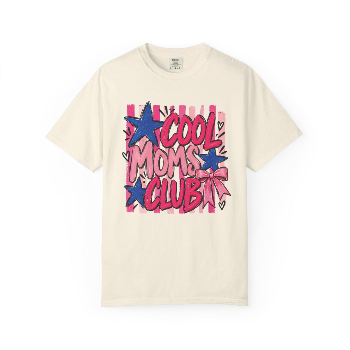 Cool Moms Club T-Shirt | Retro Stars Pop Art Design