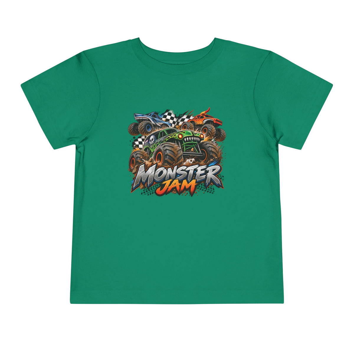 Monster Jam Toddler Tee — Racing Monster Truck Graphic Shirt