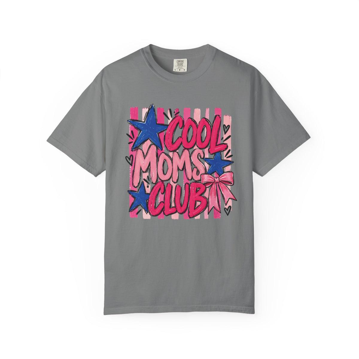 Cool Moms Club T-Shirt | Retro Stars Pop Art Design
