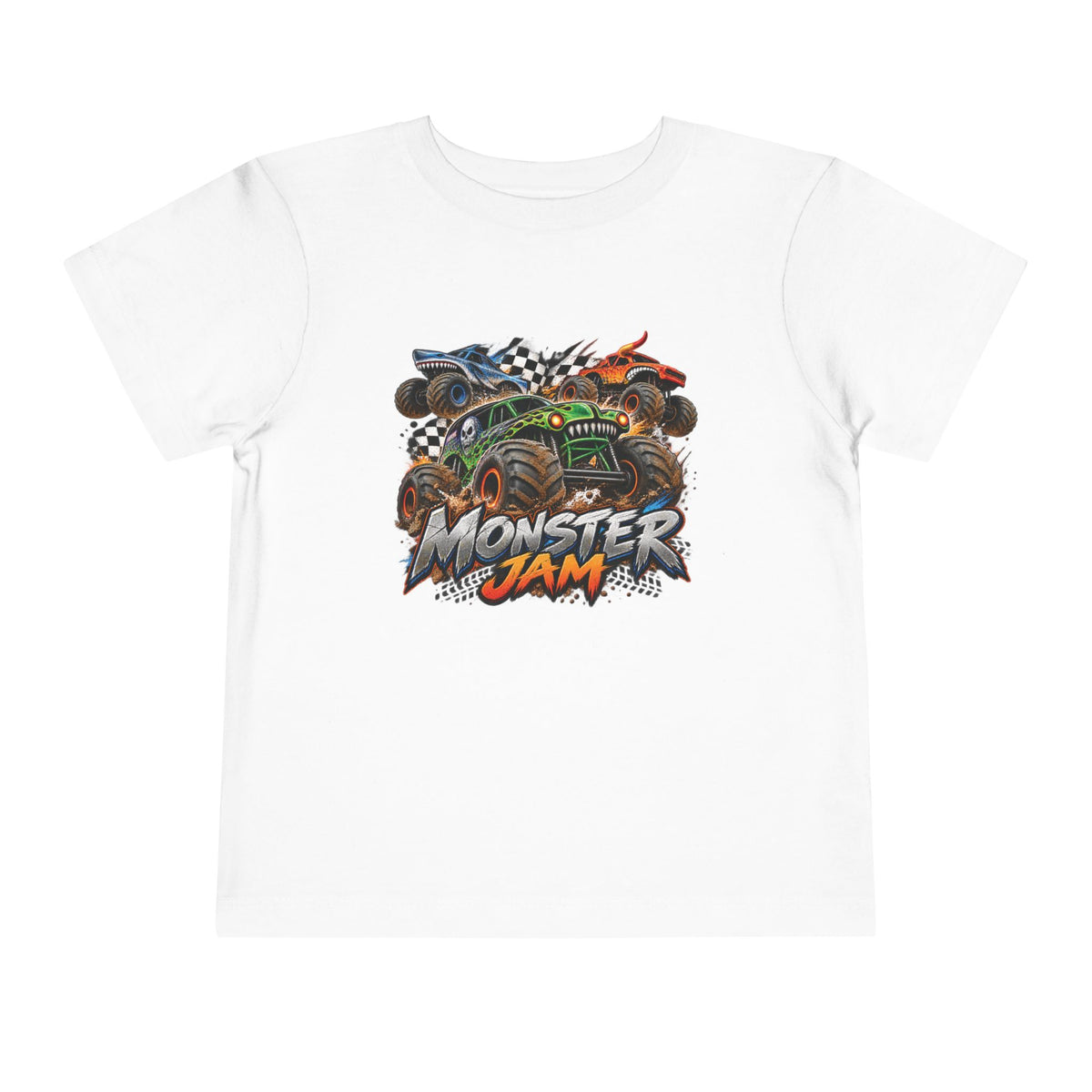 Monster Jam Toddler Tee — Racing Monster Truck Graphic Shirt