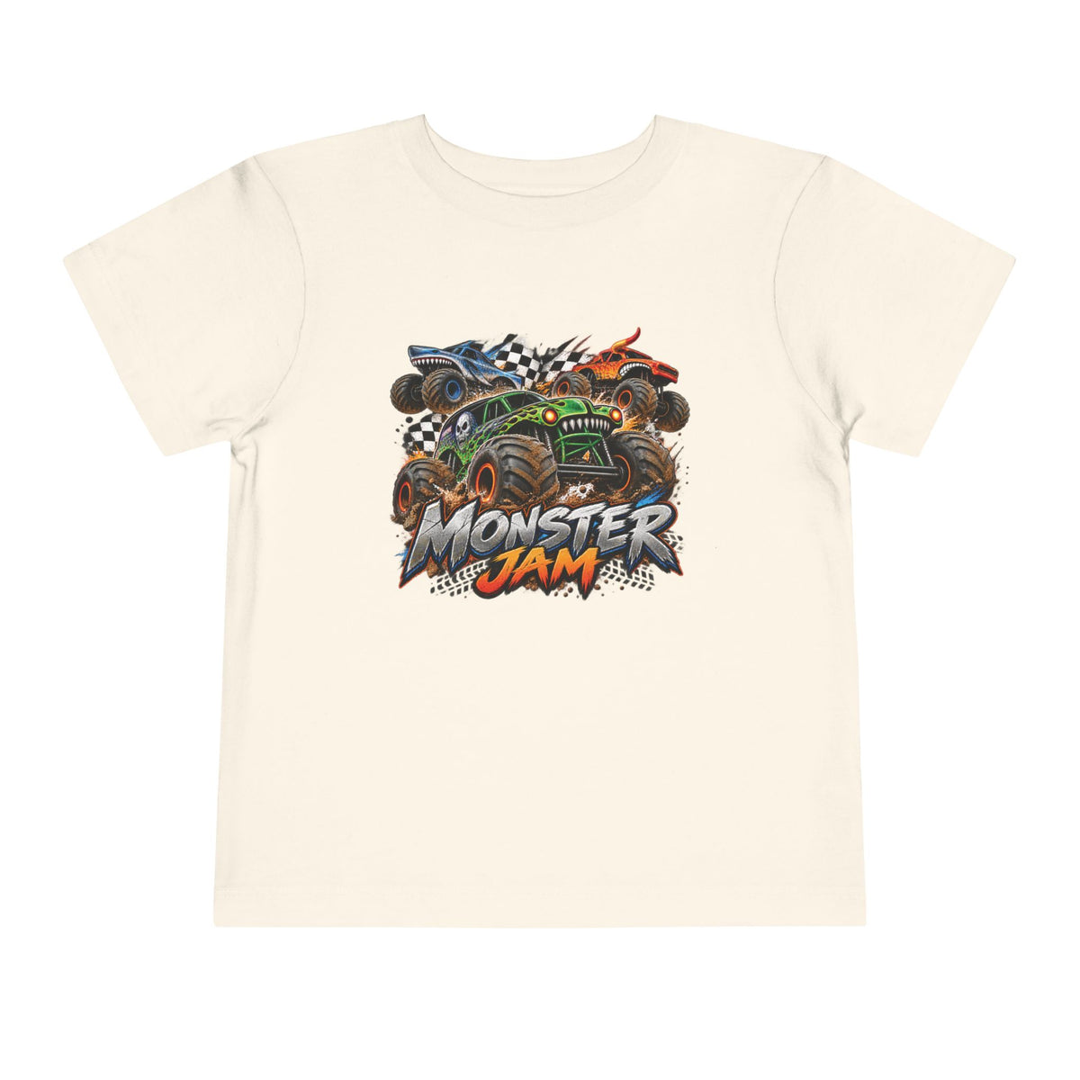Monster Jam Toddler Tee — Racing Monster Truck Graphic Shirt