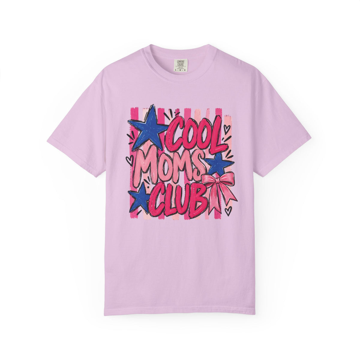 Cool Moms Club T-Shirt | Retro Stars Pop Art Design