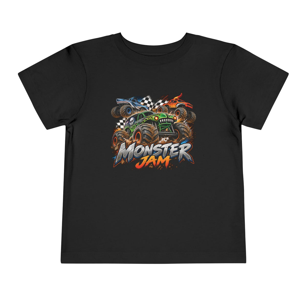 Monster Jam Toddler Tee — Racing Monster Truck Graphic Shirt