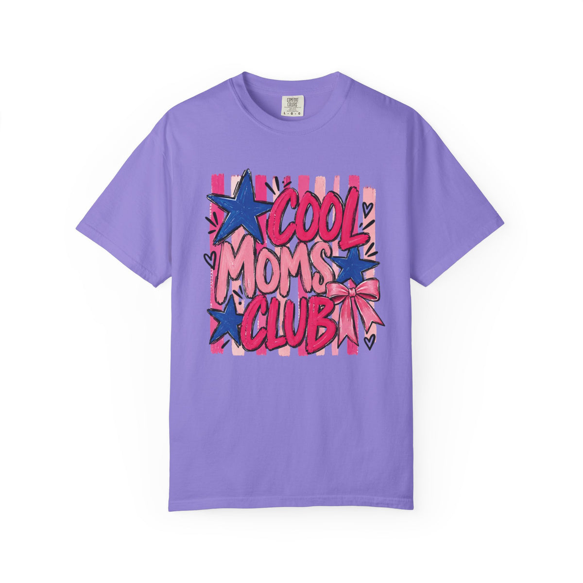 Cool Moms Club T-Shirt | Retro Stars Pop Art Design
