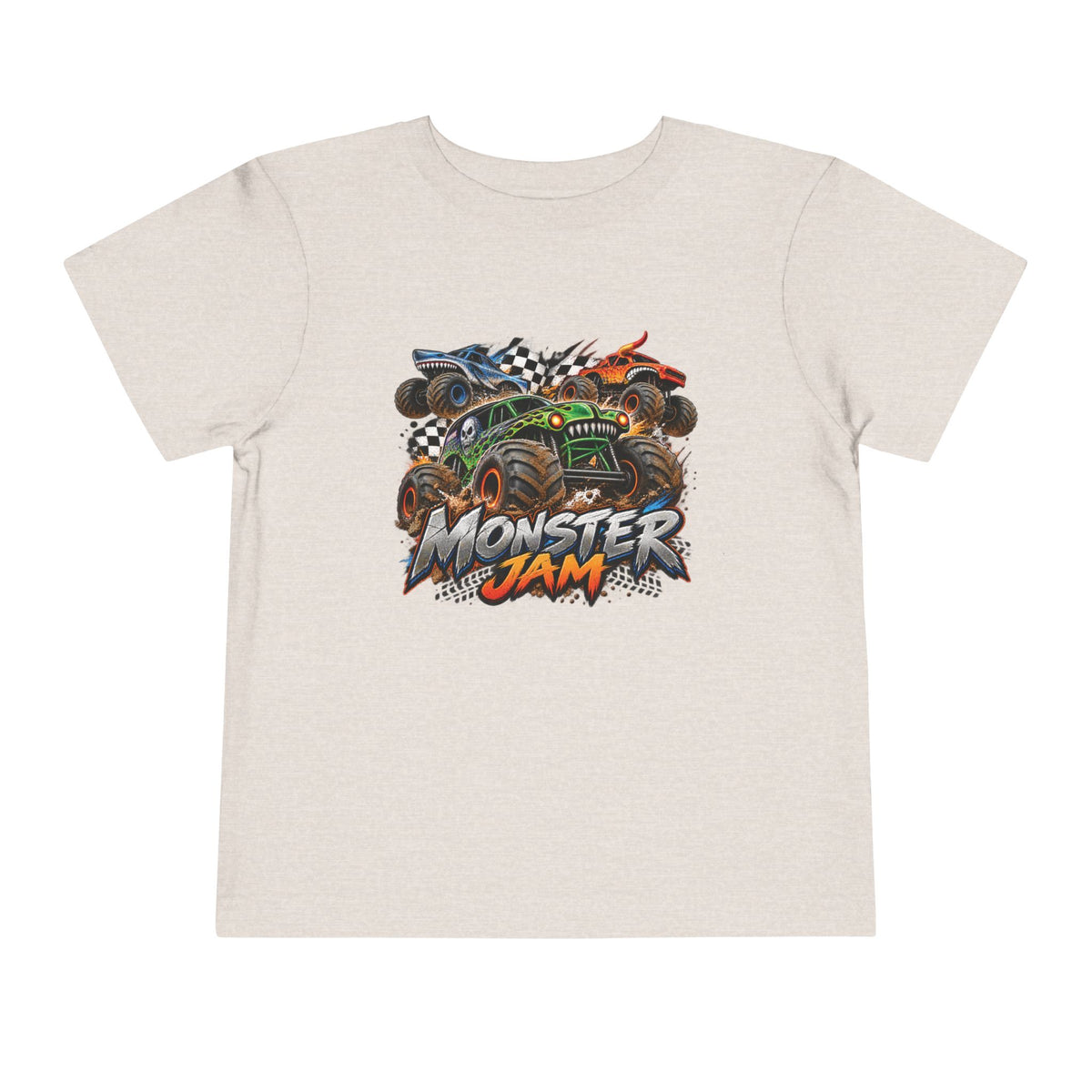 Monster Jam Toddler Tee — Racing Monster Truck Graphic Shirt