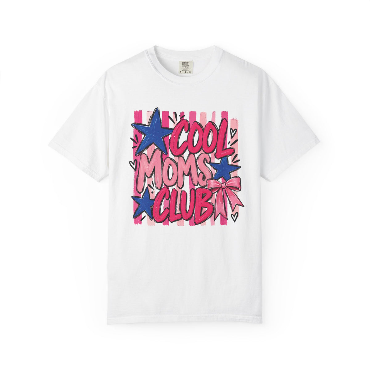 Cool Moms Club T-Shirt | Retro Stars Pop Art Design