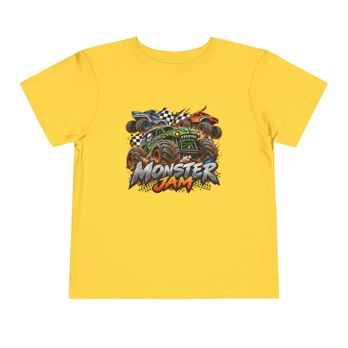 Monster Jam Toddler Tee — Racing Monster Truck Graphic Shirt